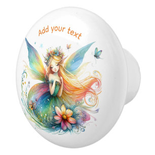 Add Your Text/Name  Ceramic Knob
