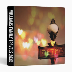 Add Your Text Night Life Paris Binder