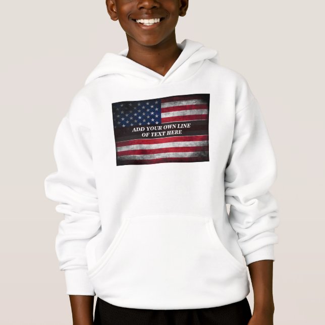 Add your text on American flag  (Front)