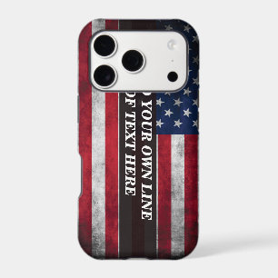 Add your text on American flag