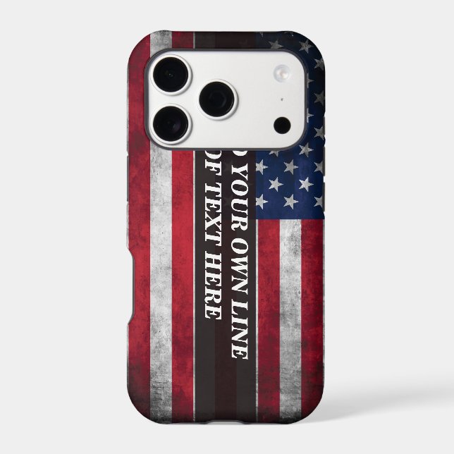 Add your text on American flag  (Back)