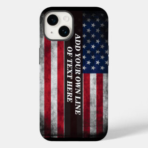 Add your text on American flag  Case-Mate iPhone 14 Case