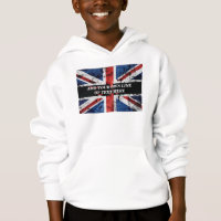 Add your text on English flag Throw Pillow