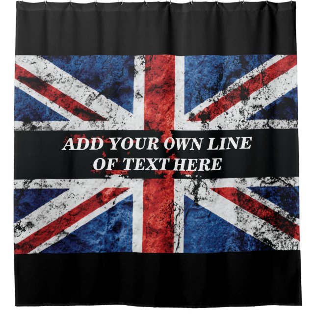 Add your text on English flag Throw Pillow (Front)