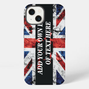 Add your text on English flag Throw Pillow iPhone 13 Case