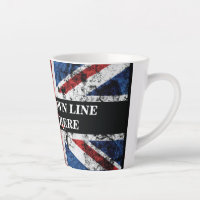 Add your text on English flag Throw Pillow