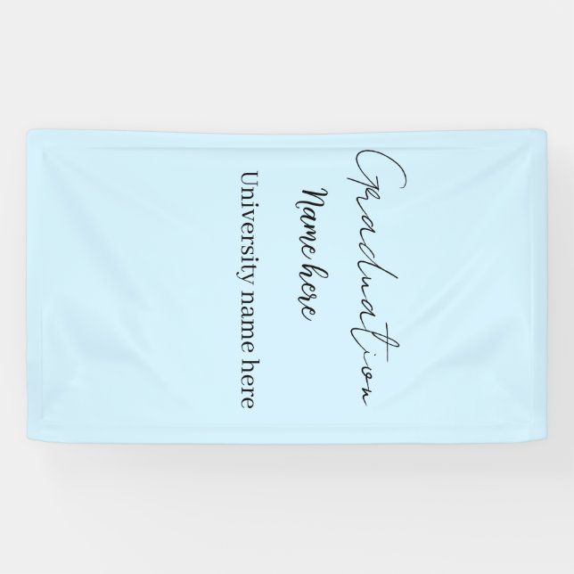 add your text simple graduate add school name cong banner (Horizontal)