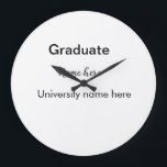 add your text simple graduate add school name cong large clock<br><div class="desc">Design</div>
