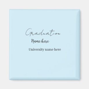 add your text simple graduate add school name cong magnet