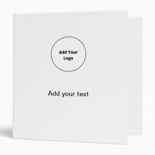 add your text simple minimal custom add your logo binder