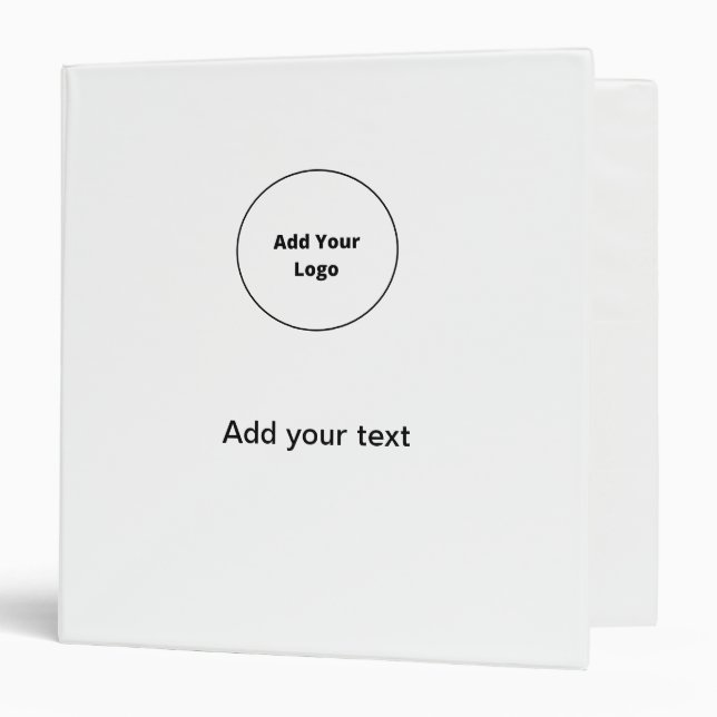 add your text simple minimal custom add your logo binder (Front/Inside)