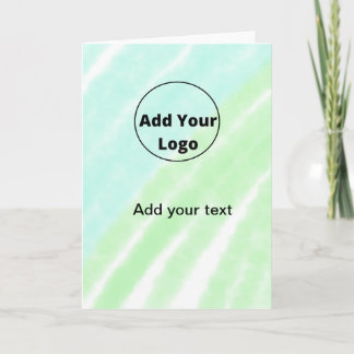 add your text simple minimal custom add your logo  card