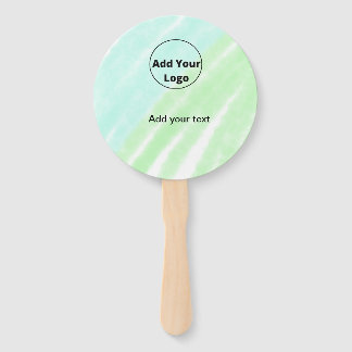 add your text simple minimal custom add your logo  hand fan