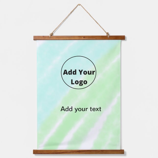 add your text simple minimal custom add your logo  hanging tapestry (Front)