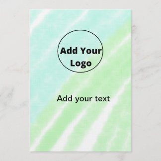 add your text simple minimal custom add your logo  invitation