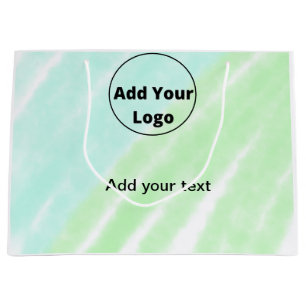 add your text simple minimal custom add your logo large gift bag