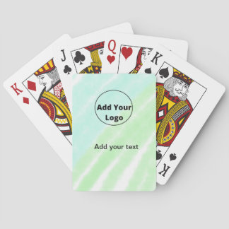 add your text simple minimal custom add your logo  playing cards