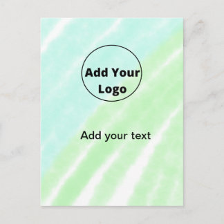 add your text simple minimal custom add your logo  postcard