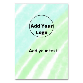 add your text simple minimal custom add your logo  table number