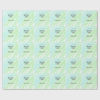 add your text simple minimal custom add your logo  wrapping paper