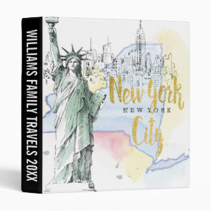 Add Your Text   Statue of Liberty Binder