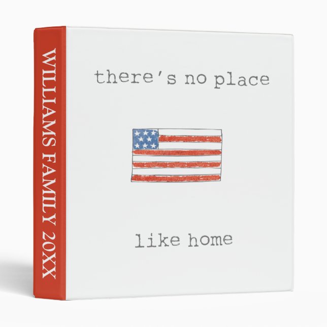 Add Your Text | There's No Place Like Home Binder (Front/Spine)