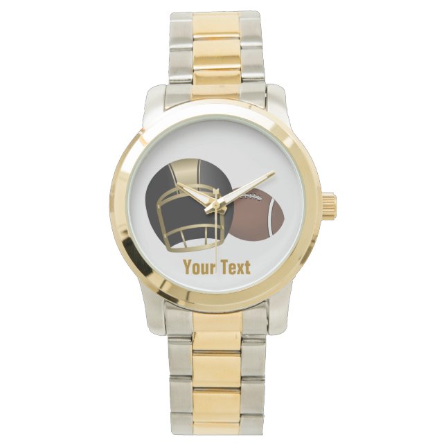 Add Your Text Two Tone Watch (Front)