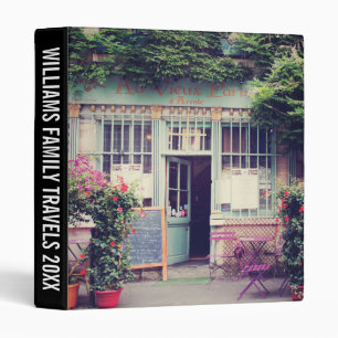 Add Your Text   Vintage Old Town Paris Binder