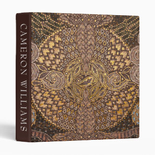 Add Your Text Yellow Mosaic Detail, Germany Binder