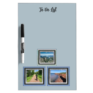 Add Your Three Photo Collage Dry Erase Board