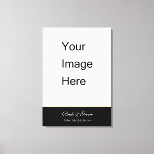Add your wedding photo canvas print. print