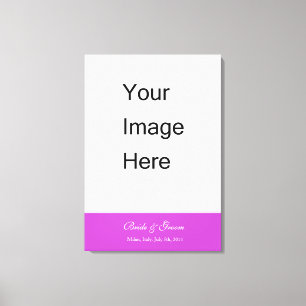 Add your wedding photo canvas print. print