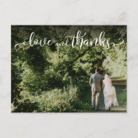 Add Your Wedding Photo, Elegant Love and Thanks