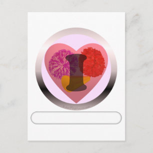 Add your words cheerleading postcard