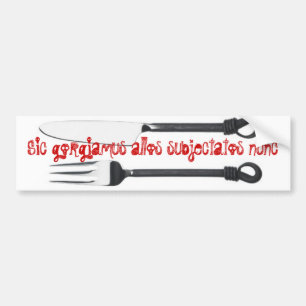 Addams family motto bumper sticker