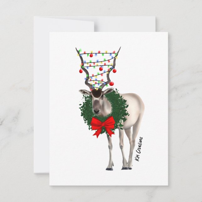 Addax - holiday card (Front)