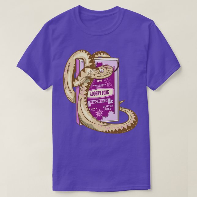 Adders Fork Macbeth Shakespeare T-Shirt (Design Front)