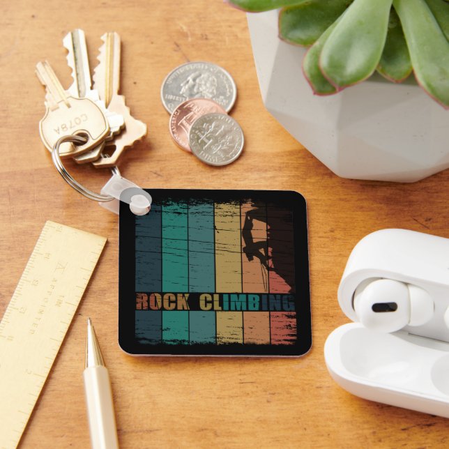 addict addicted to climbing climbers keychain (Desk)