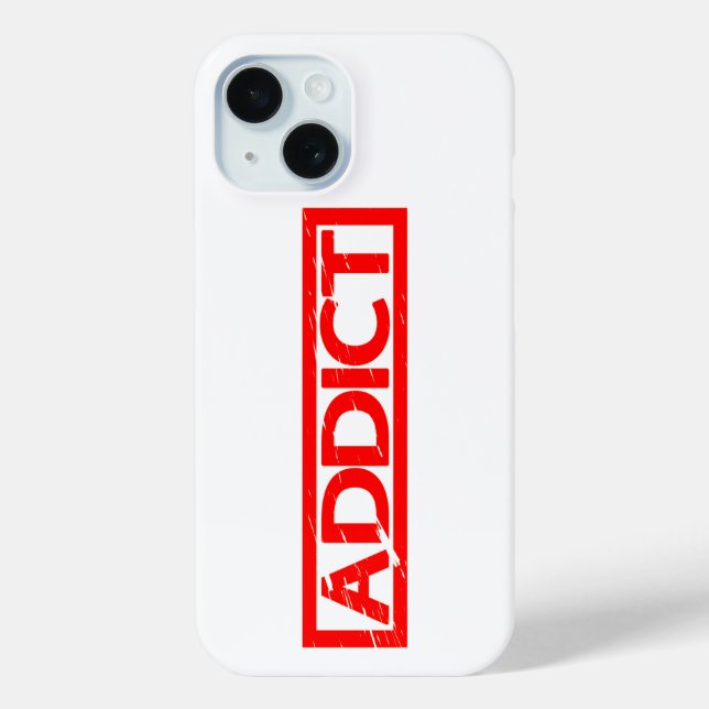 Addict Stamp Case-Mate iPhone Case (Back)