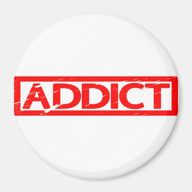 Addict Stamp Magnet (Front)