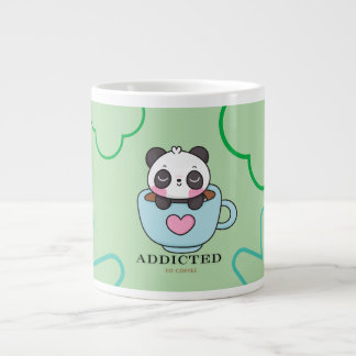 Addicted baby  panda large coffee mug
