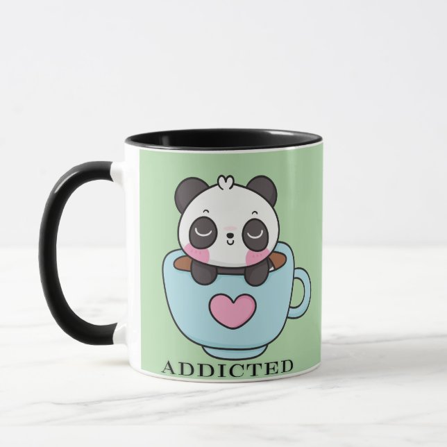 Addicted baby  panda mug (Left)