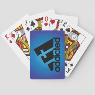 Addicted Black Playing Cards