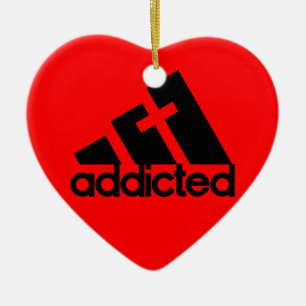 Addicted Ceramic Ornament
