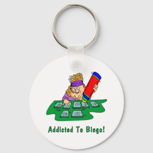 Addicted To Bingo! Keychain