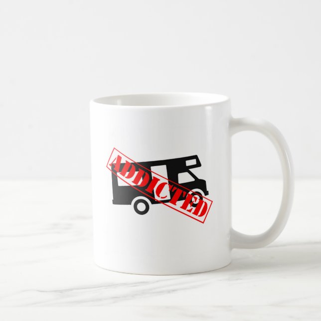 Addicted to Camping Coffee Mug (Right)