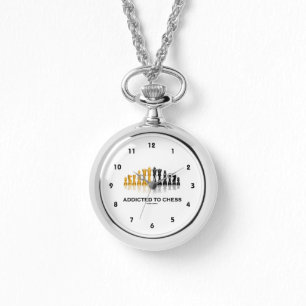 Addicted To Chess (Humour Reflective Chess Set) Watch