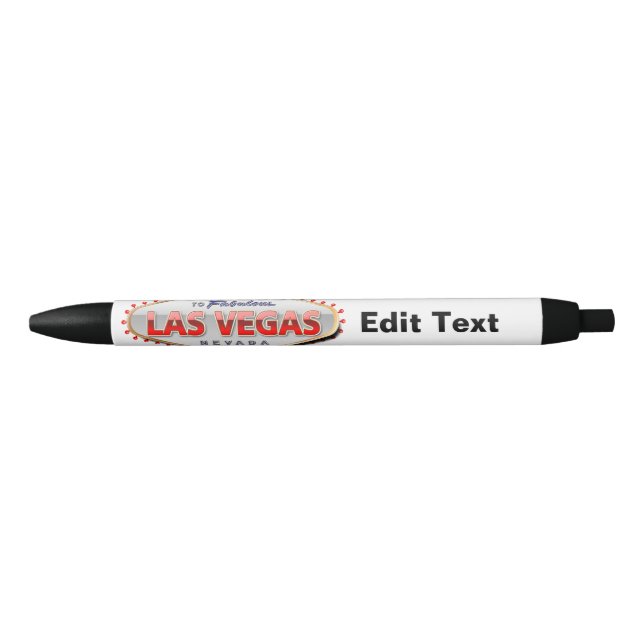 Addicted to Las Vegas, Nevada Funny Sign Black Ink Pen (Front)