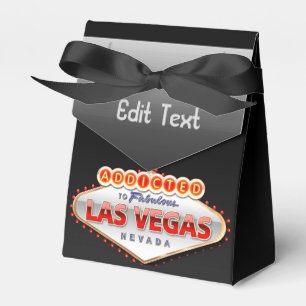 Addicted to Las Vegas, Nevada Funny Sign Favor Box