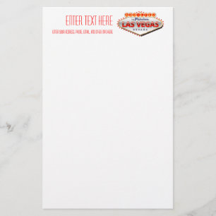 Addicted to Las Vegas, Nevada Funny Sign Stationery